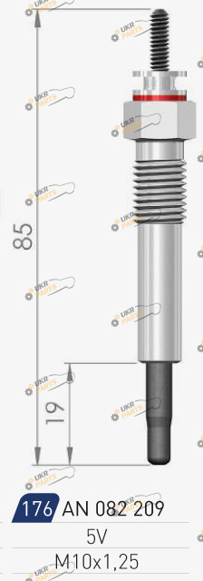 Свеча накаливания A-N PARTS 082 209